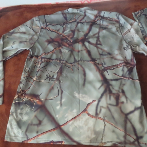 Go Wild Camo Shirt Mens 3XL Long Sleeve Base Layer Inertia Crew rockstar Hunting - Picture 4 of 6